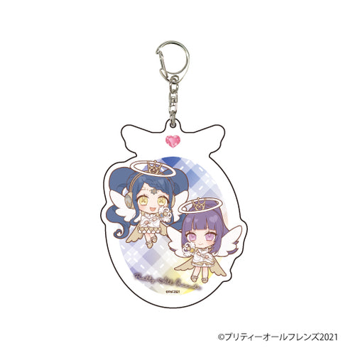 『プリティーオールフレンズ』デカアクリルキーホルダー 02/天使ver. しゅうか&ガァララ(ミニキャラ)